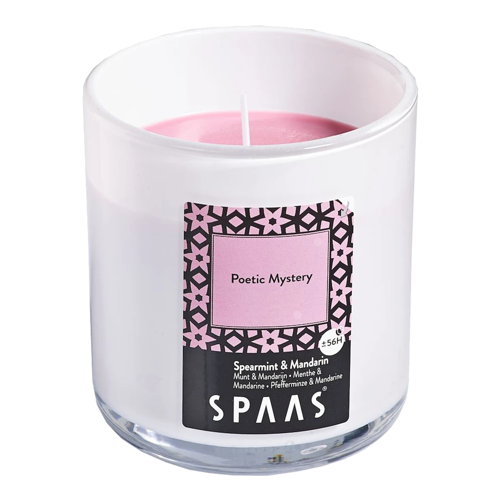 Geurkaars In Glas Met Deksel 56u - Poetic Mystery - Geurkaars - SPAAS 3 Geurkaars In Glas Met Deksel 56u - Poetic Mystery - Geurkaars - SPAAS