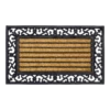 HAMAT Impala Brush Rectangle Kokosmat - 75x45cm - Naturel/Zwart - Deurmat -Woningverbetering Winkel impala brush rectangle kokosmat 75x45cm naturel zwart deurmat 1