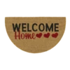 HAMAT Kokosmat Ruco Welcome Home Halfrond - 75x45cm - Naturel - Deurmat -Woningverbetering Winkel kokosmat ruco welcome home halfrond 75x45cm naturel deurmat 1