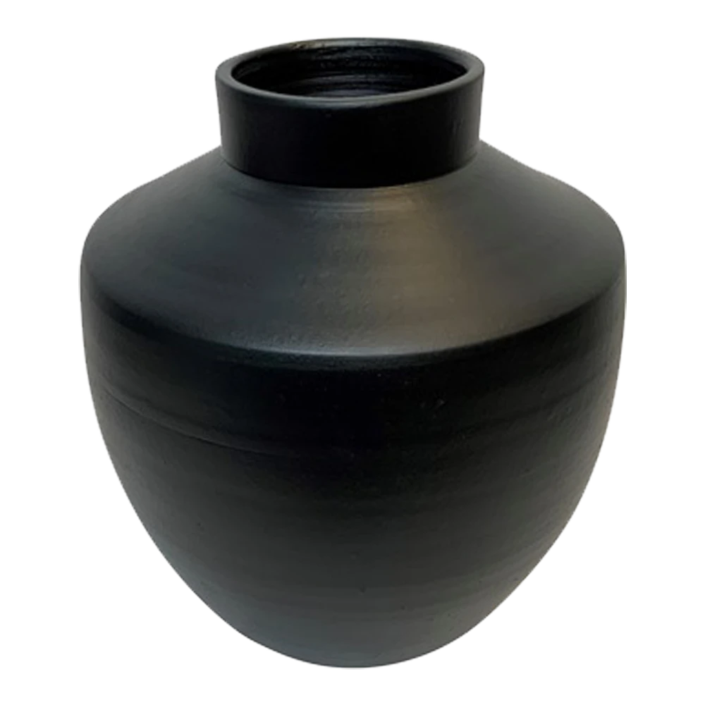 Vaas Creswell - D27 X H28cm - Mat Zwart 4 Vaas Creswell - D27 X H28cm - Mat Zwart - Afbeelding 2