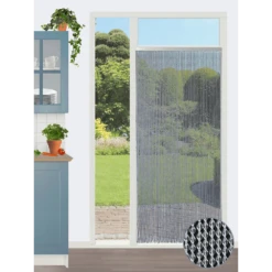 Vliegengordijn Evora - Transparant - 100 X 232cm - Sun-Arts -Woningverbetering Winkel vliegengordijn evora transparant 100 x 232cm sun arts 100 3