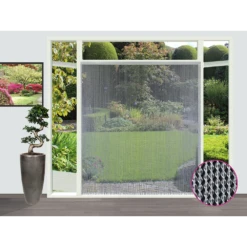 Vliegengordijn Evora - Transparant - 100 X 232cm - Sun-Arts -Woningverbetering Winkel vliegengordijn evora transparant 100 x 232cm sun arts 100 4