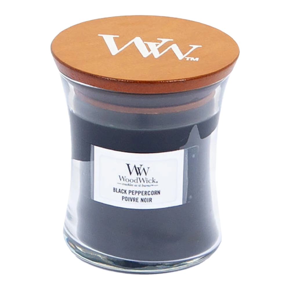 Woodwick Black Peppercorn Mini Candle - Geurkaars 3 Woodwick Black Peppercorn Mini Candle - Geurkaars