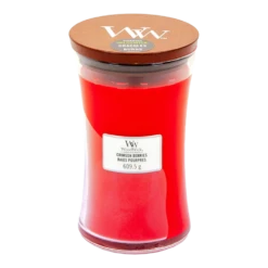 Woodwick Crimson Berries Large Candle - Geurkaars