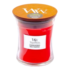 Woodwick Crimson Berries Medium Candle - Geurkaars