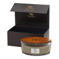 Woodwick Deluxe Gift Set Ellipse Candle Fireside - Geurkaars
