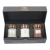 Woodwick Deluxe Gift Set Mini Jar Woody - Geurkaars -Woningverbetering Winkel woodwick deluxe gift set mini jar woody geurkaars 1