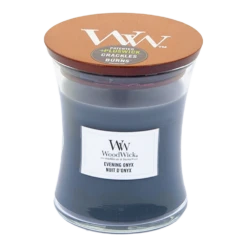 Woodwick Evening Onyx Medium Candle - Geurkaars