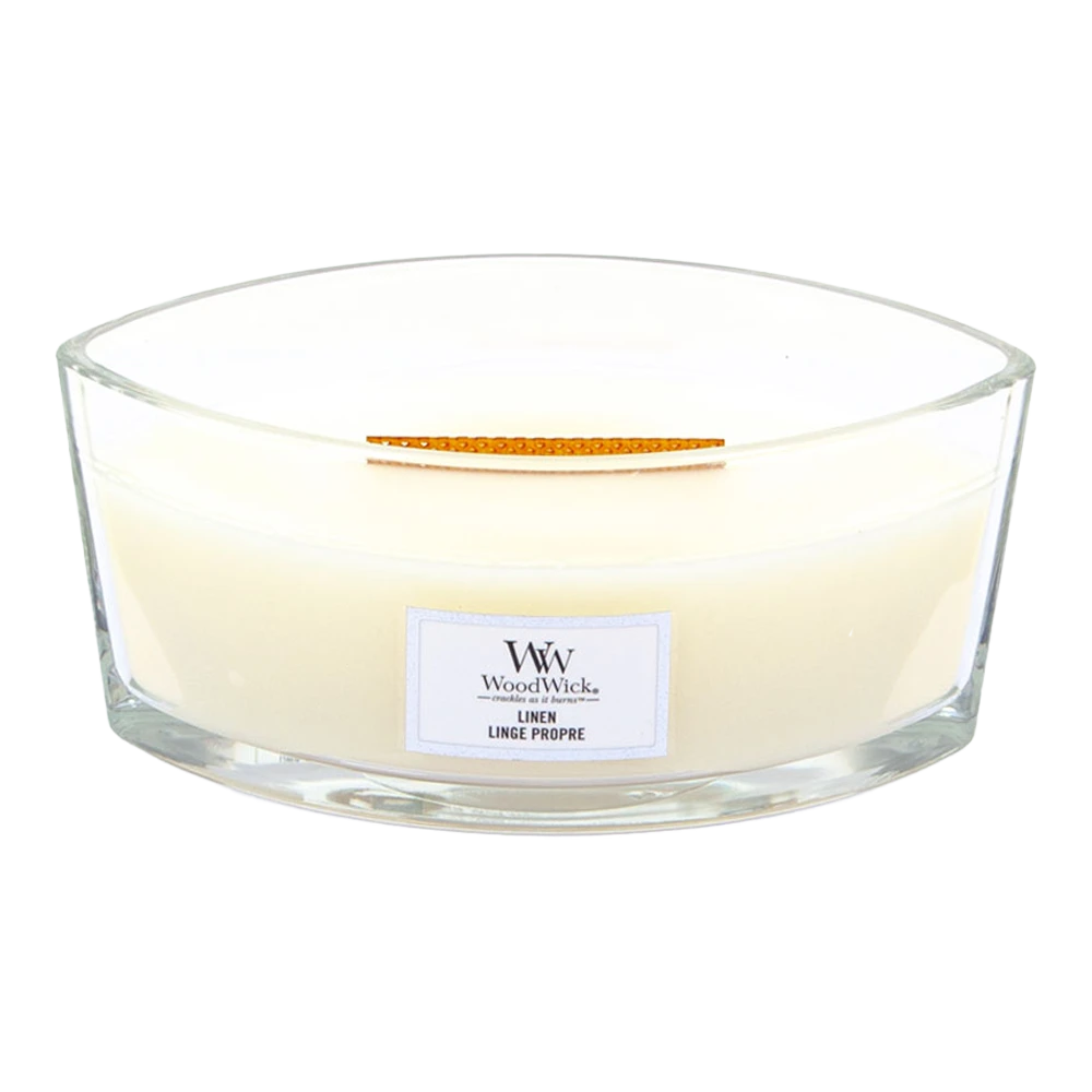 Woodwick Linen Ellipse Candle - Geurkaars 4 Woodwick Linen Ellipse Candle - Geurkaars - Afbeelding 2