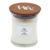Woodwick Linen Medium Candle - Geurkaars -Woningverbetering Winkel woodwick linen medium candle geurskaars 1 3