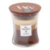 Woodwick Trilogy Cafu00e9 Sweets Medium Candle - Geurkaars -Woningverbetering Winkel woodwick trilogy cafe sweets m candle geurskaars 1