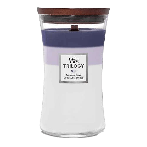 Woodwick Trilogy Evening Luxe Large Candle - Geurkaars 3 Woodwick Trilogy Evening Luxe Large Candle - Geurkaars