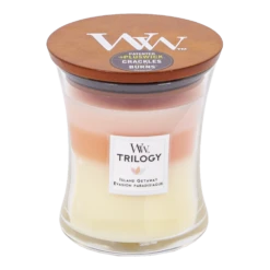 Woodwick Trilogy Island Getaway Medium Candle - Geurkaars