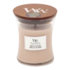 Woodwick Vanilla & Sea Salt Medium Candle - Geurkaars -Woningverbetering Winkel woodwick vanilla sea salt medium geurskaars 1 3