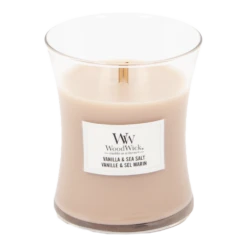 Woningverbetering Winkel -Woningverbetering Winkel woodwick vanilla sea salt medium geurskaars 2 3