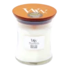 Woodwick White Teak Medium Candle - Geurkaars -Woningverbetering Winkel woodwick white teak medium candle geurskaars 1 4
