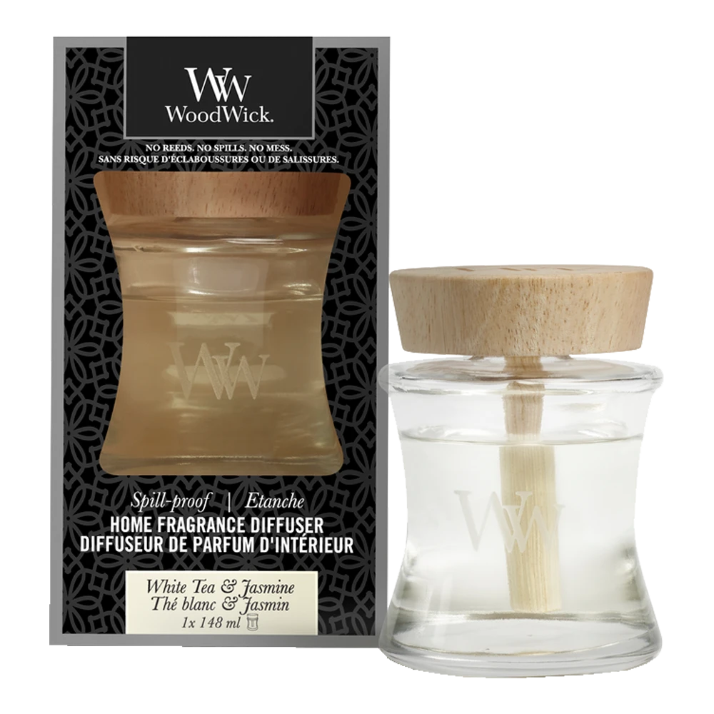 WoodWick WW White Tea & Jasmine Home Fragrance Diffuser 3 WoodWick WW White Tea & Jasmine Home Fragrance Diffuser