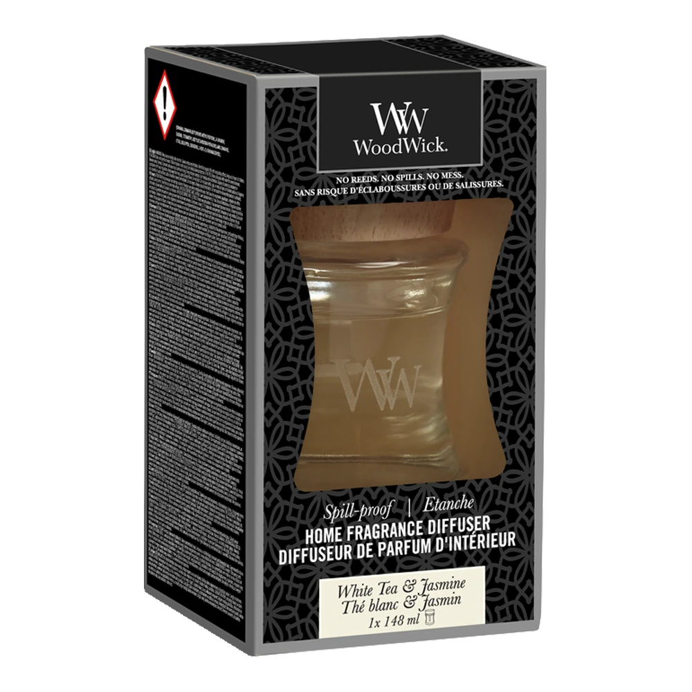 WoodWick WW White Tea & Jasmine Home Fragrance Diffuser 4 WoodWick WW White Tea & Jasmine Home Fragrance Diffuser - Afbeelding 2
